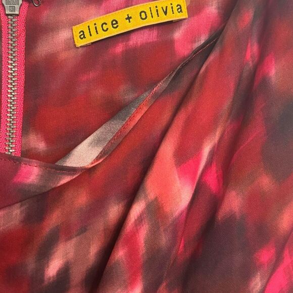 Alice + Olivia Women Mini Dress Sleeveless Silk Size Small - Picture 5 of 5